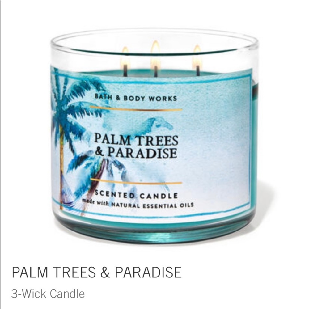 Palm Trees and Paradise 3 Wick Candle